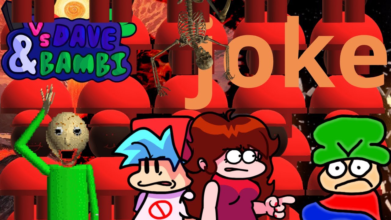 FNF: VS  Dave and Bambi Volume 1 | All Joke Songs