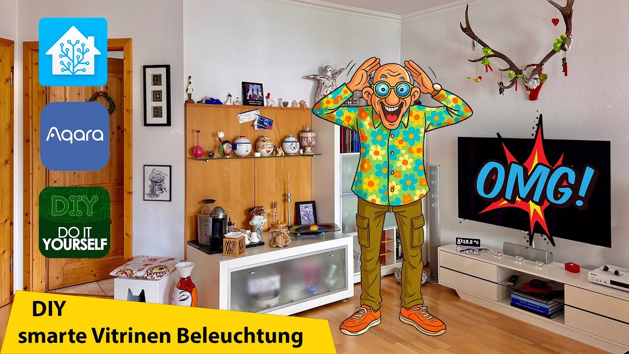 DIY 😎 smarte Vitrinen Beleuchtung💡 #homeassistant #smarthome #aqara #diy #shelly
