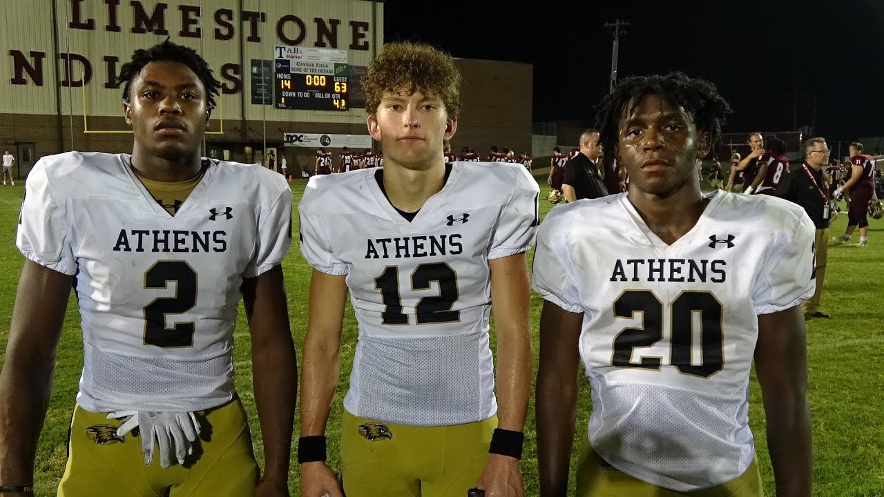 Jay'Shon Ridgle, Brogan Gross, Silas Jones lift Athens over East Limestone 63-14