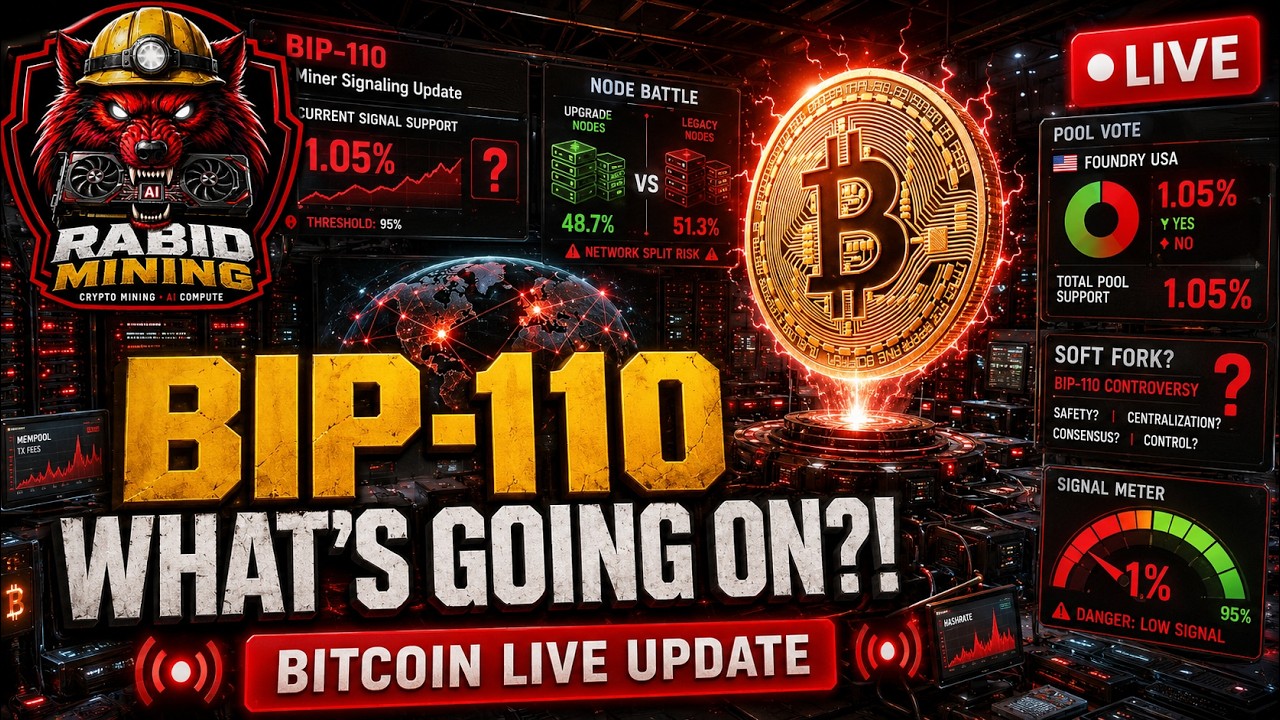 Bitcoin BIP-110 FAILED?! Chain Split at Block 961,632 &mdash; LIVE Node Battle Update