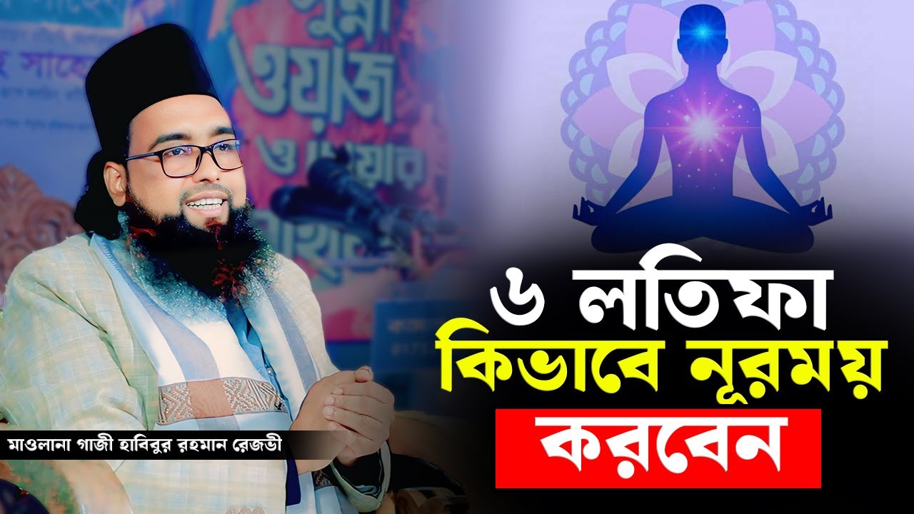 মানবদেহের ৬ লতিফা কিভাবে নূরময় করবেন | গাজী হাবিবুর রহমান রেজভী ওয়াজ | Habibur Rahman Rezvi Waz 2025