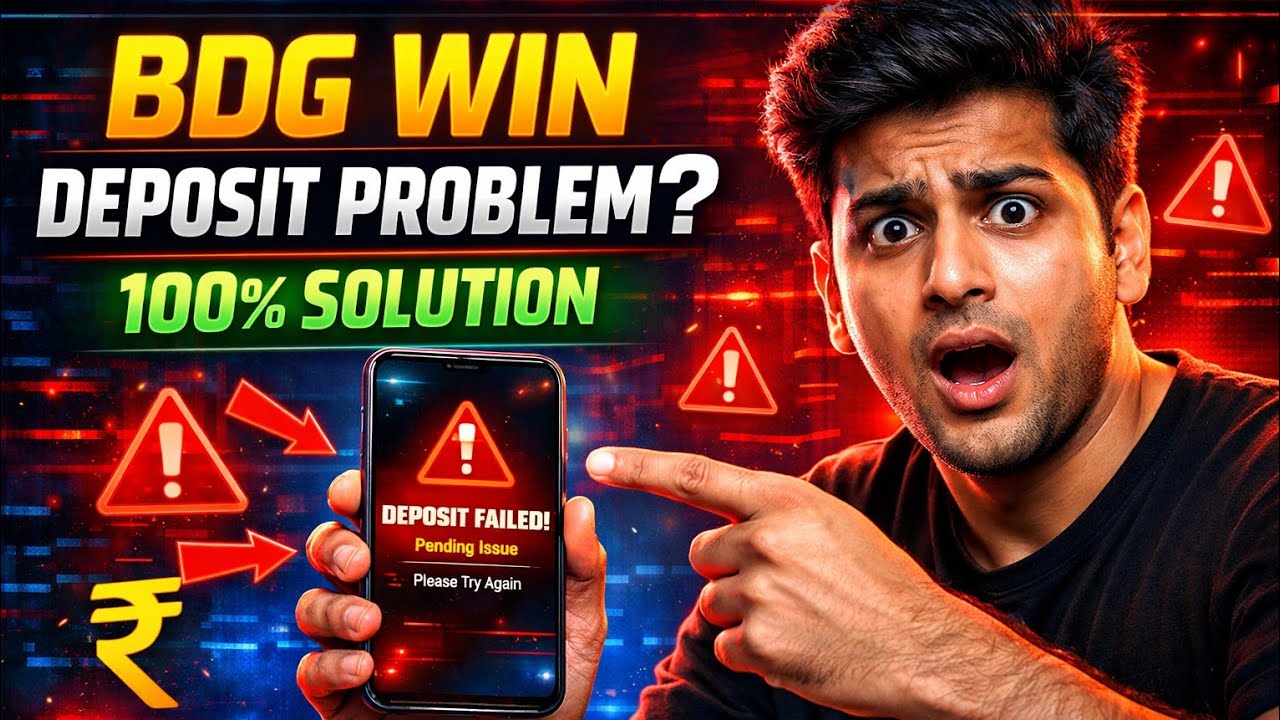 BDG Win Deposit Problem Solved ✅ | BDG Game Deposit Not Received | 100% Solution😱