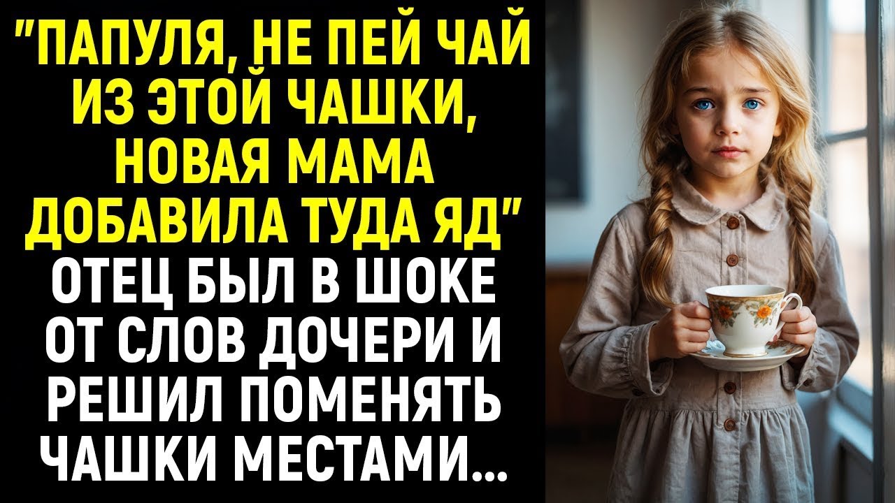 «Папуля, не пей чай, новая мама добавила туда яд», — отец был в шоке от слов дочери