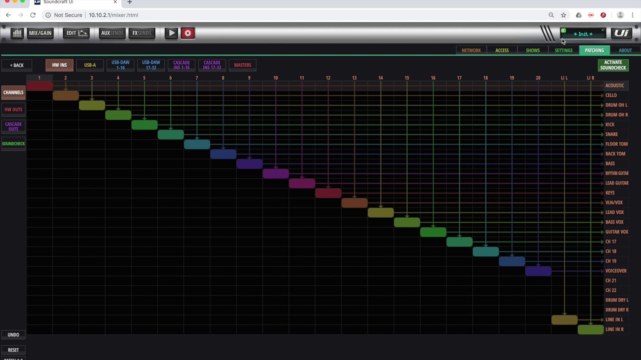 Groups - Part 1 - Setup and Routing with Virtual Sound Check using the Soundcraft Ui24r