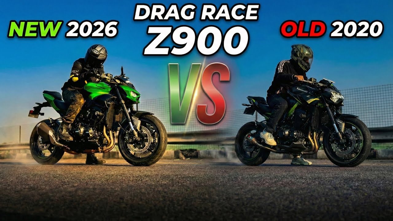 Z900 2026 vs Z900 2020 🏁 Full Drag Race | Which One Is Faster?