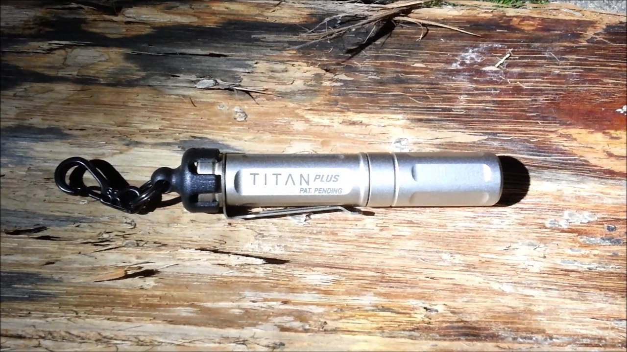 Ultratac K18 (360 Lumens) and SureFire Titan Plus (300 Lumens) Beam Shots