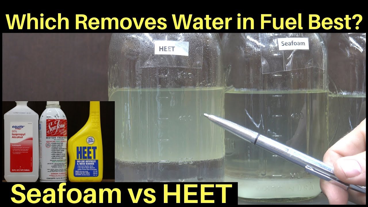 Is HEET better than Seafoam for Water in Fuel?  Let's find out!