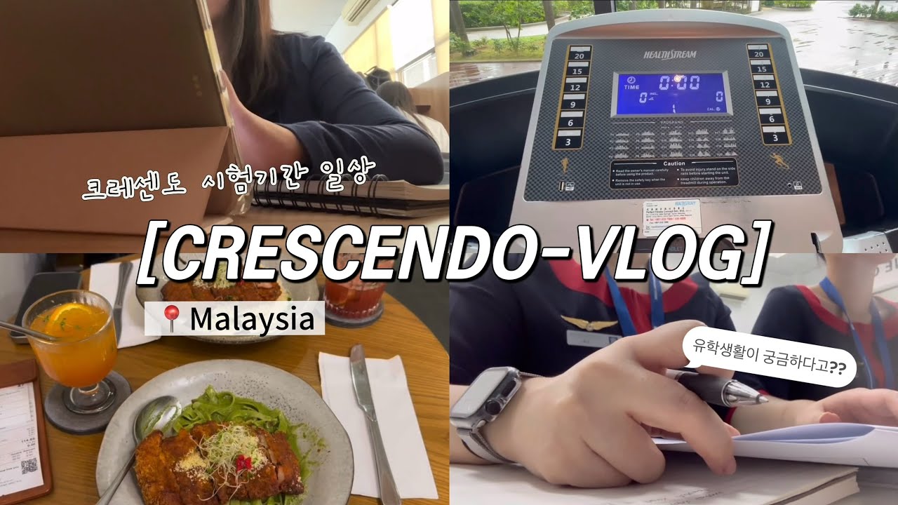 크레센도 시험기간 일상 VLOG | Final Exam Week Vlog | International Student Life