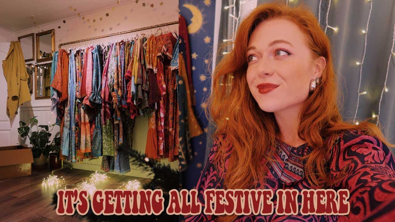 Decorate My Boho Boutique For Christmas With Me