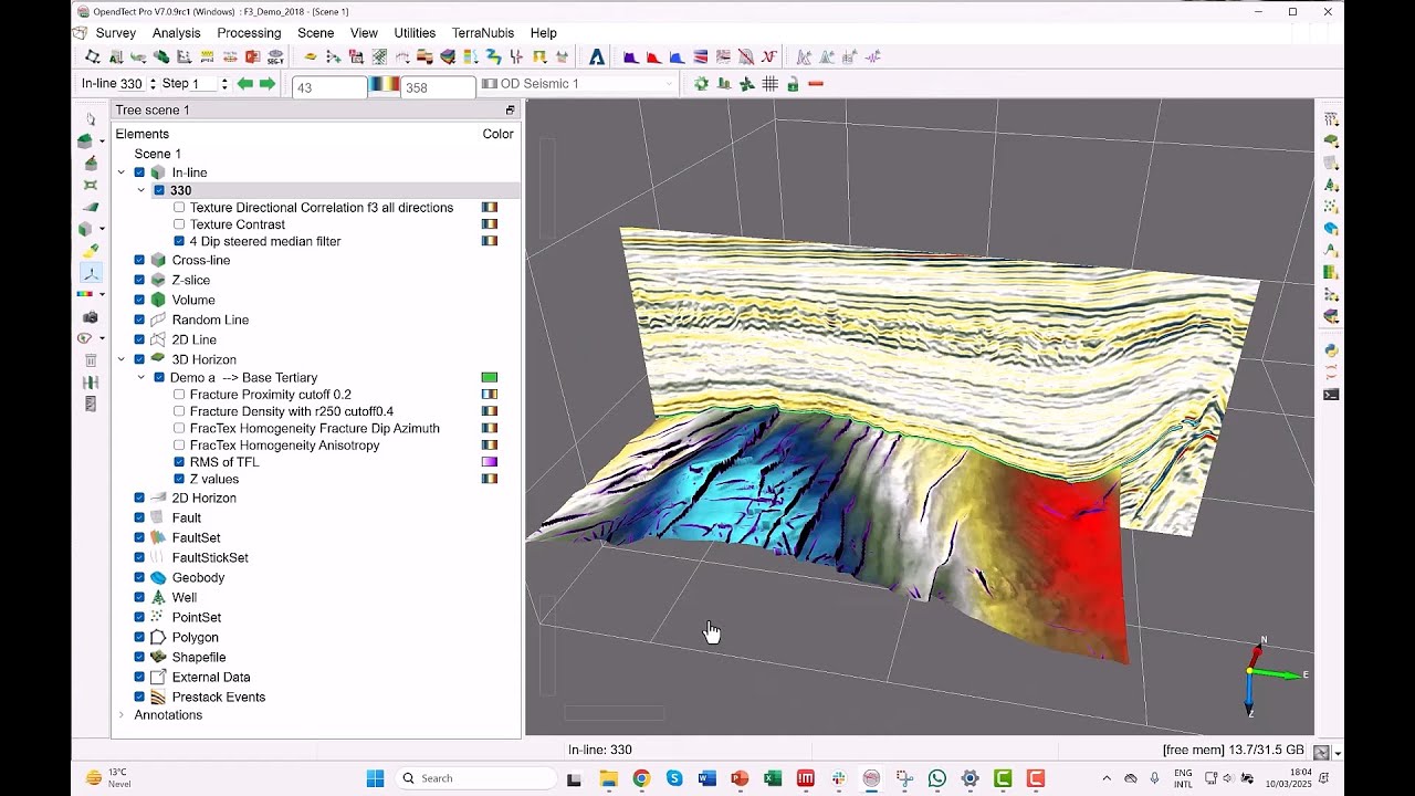 OpendTect Pro Demo: Geo5's FracTex Plugin for Seismic Fracture Analysis