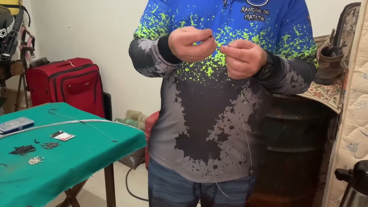 Como encastoar anzol para pesca de Pirarara e Paraíba no Araguaia ou em outros Rios