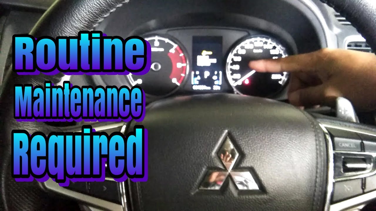 Cara Reset Routine Maintenance Required Mitsubishi All New Pajero Sport