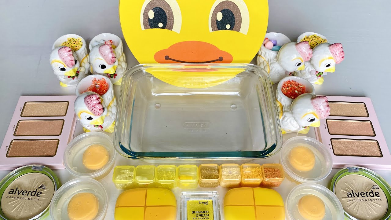 Eggs Slime - Mixing Makeup Eyeshadow Into Slime