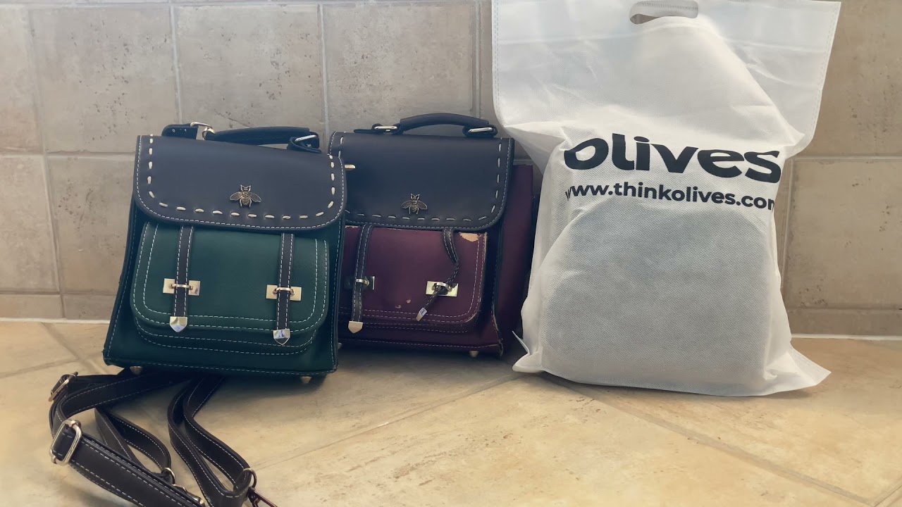 Bumblebee Leather Backpack Bag from ThinkOlives Review