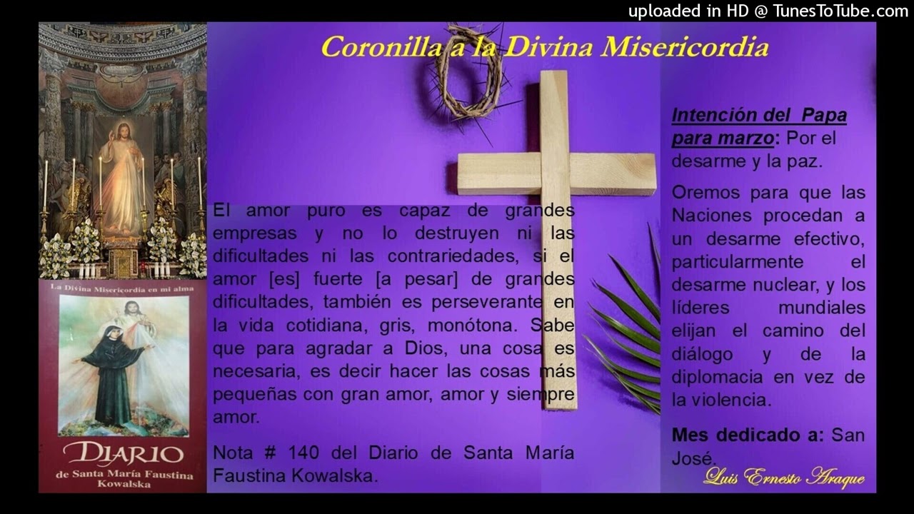 Coronilla a la Divina Misericordia, martes 17 de marzo de 2026