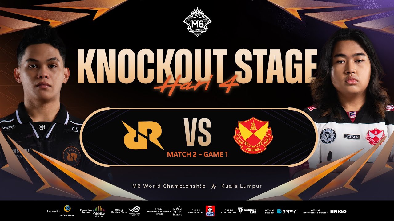 [ID] M6 Knockout Stage Hari 4 | RRQ HOSHI VS SELANGOR RED GIANTS | Game 1