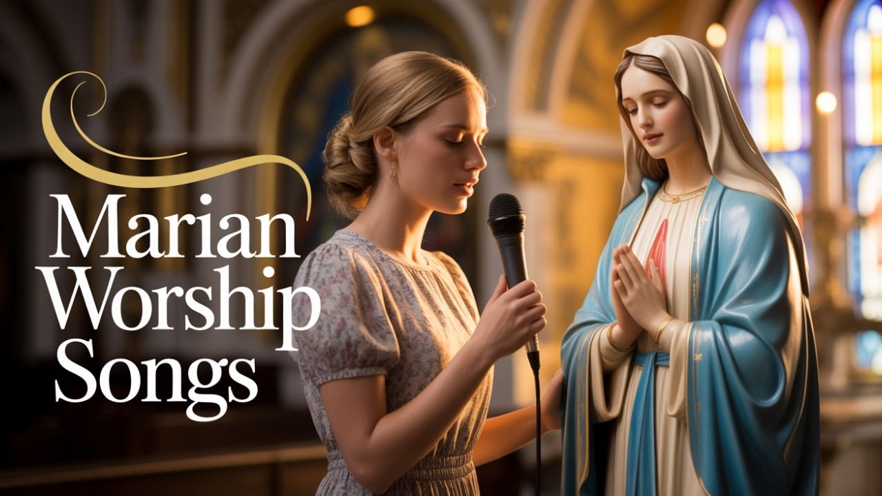 💙🙏Beautiful Marian Worship Songs | Peaceful Catholic Hymns to the Virgin Mary | Adoration Music