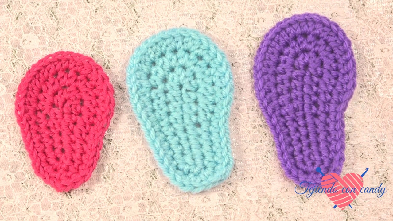 Plantillas o suelas para bebe (con tabla de medidas