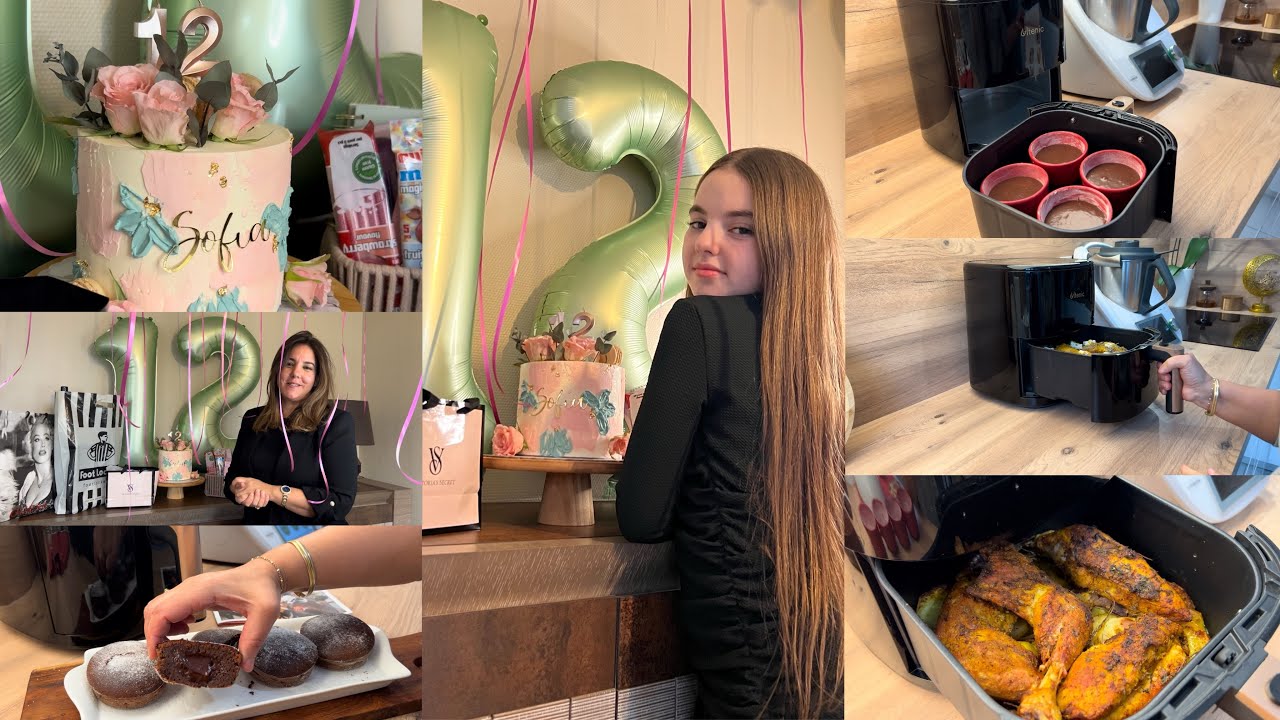VLOG✨| أجواء عيد ميلاد بنتي صوفيا في رمضان🥳،وصفات في المقلاة الهوائية سريعة🤤