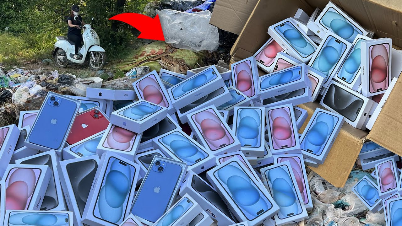 Perfect...😲 i Found a lot of iPhone 15 + iPhone 15 Plus in Garbage Dumps_  Restoring Tecno POVA 2