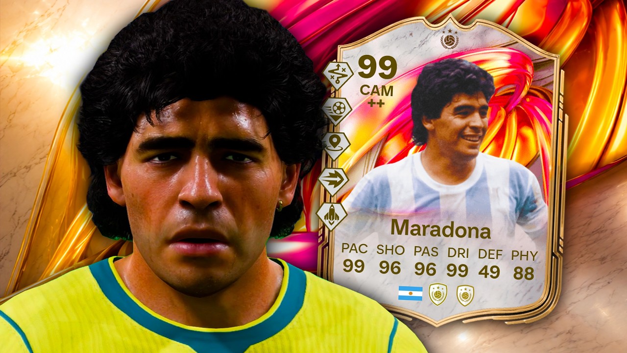 Обзор игрока 99 FUTTIES Icon Марадона в FC 26