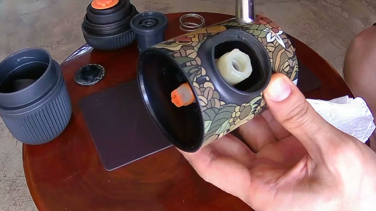 Disassembling and assembling for lubricate  Wacaco NanoPresso with food grade grease.