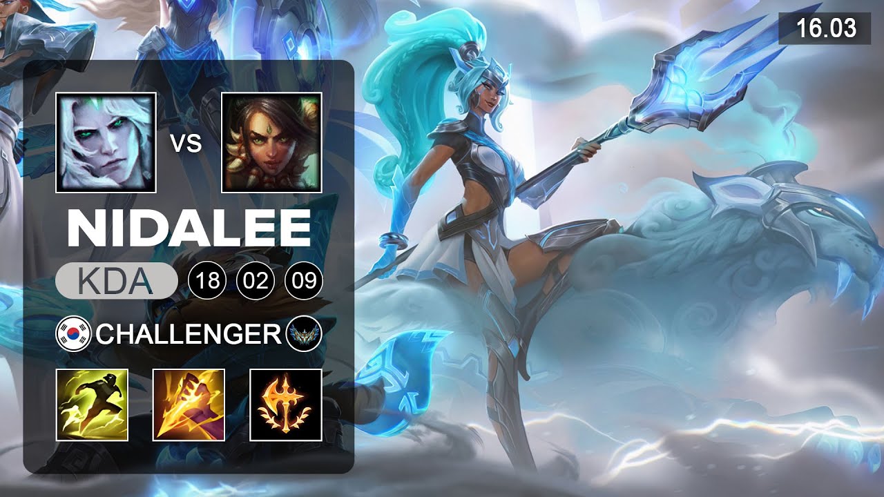 Nidalee vs Viego Jungle - KR Challenger - Patch 16.03 Season 16