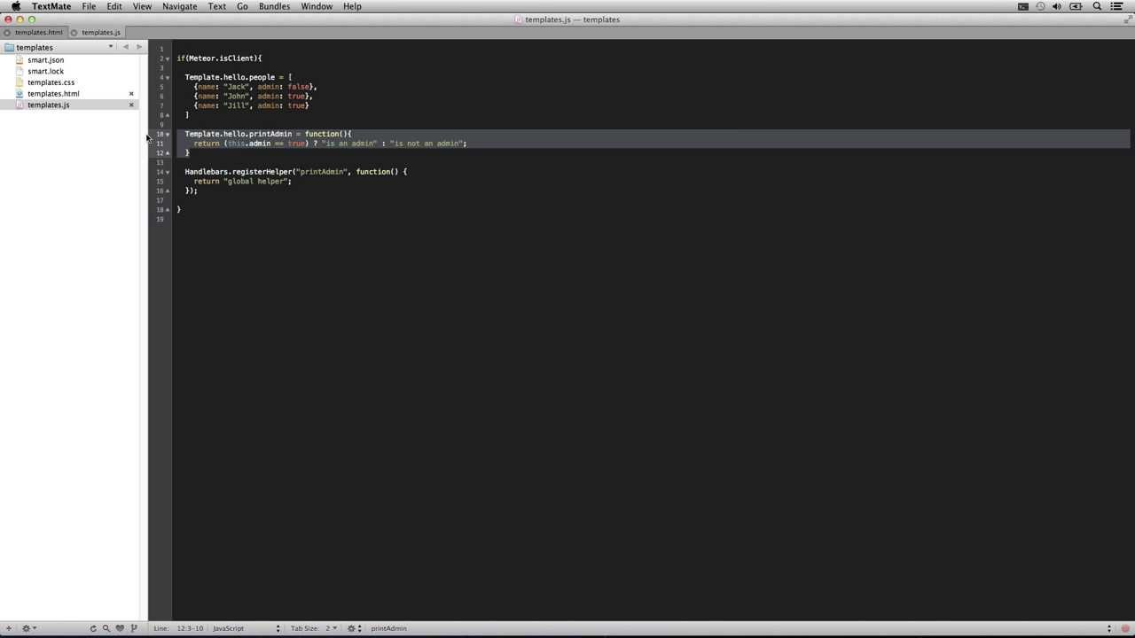 Diving into Meteor.JS - Templates (Part 13 of 17)