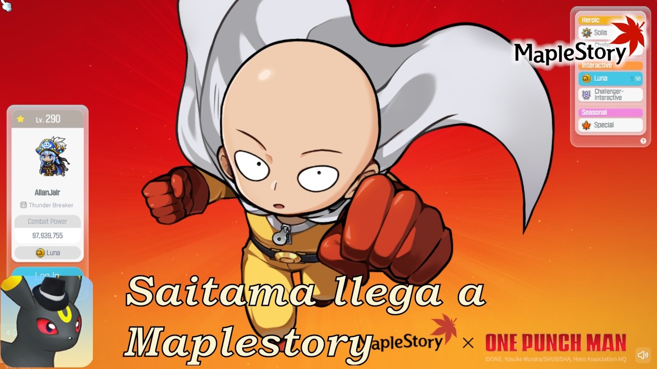 One Punch Man x Maplestory A DARLE CON TODO!
