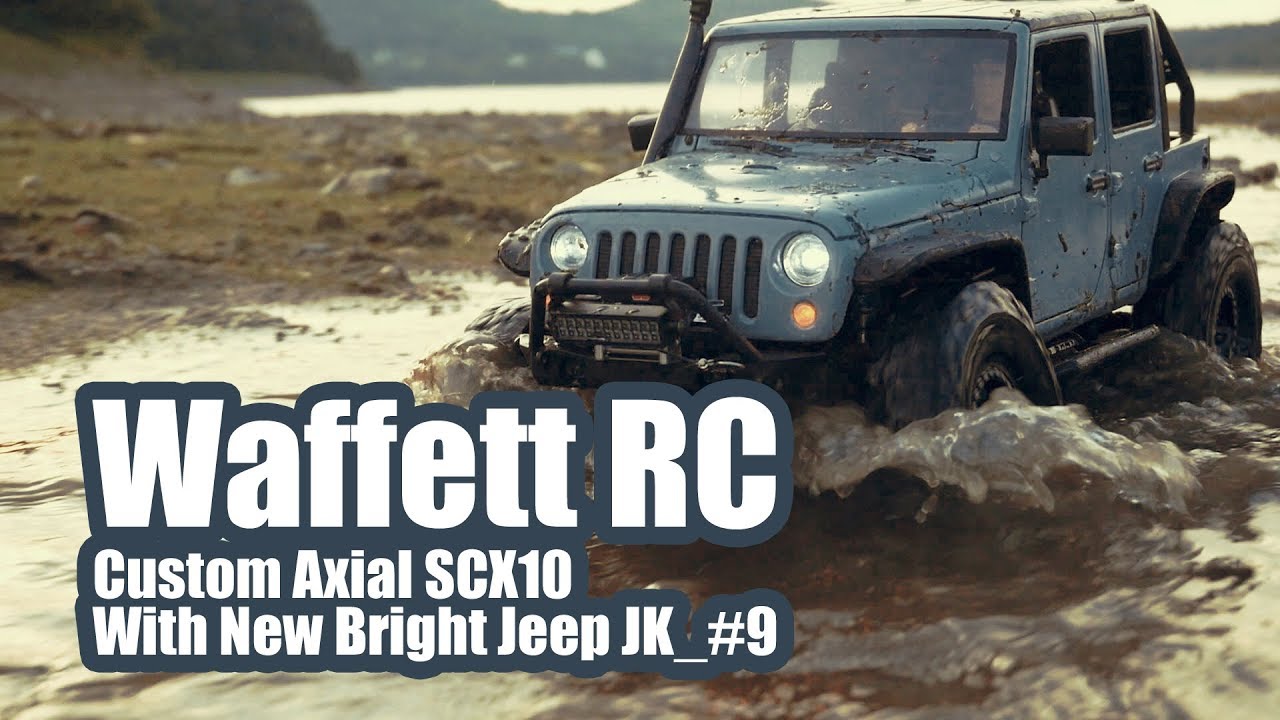 Custom Axial SCX10 With New Bright Jeep JK_#9