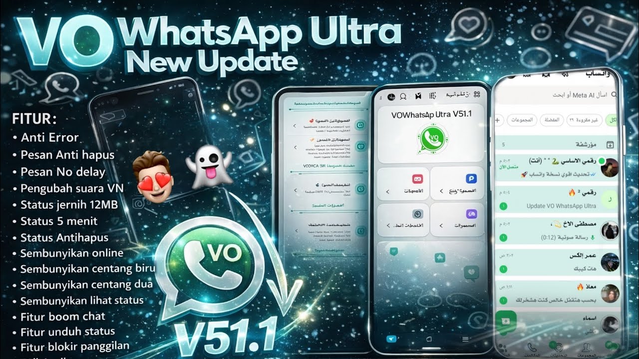 تحديث واتساب ضد الحظر 2026 | بمميزات جباره | VOWhatsApp Ultra اخر اصدار | افجر نسخة في المجال 2026 🔥