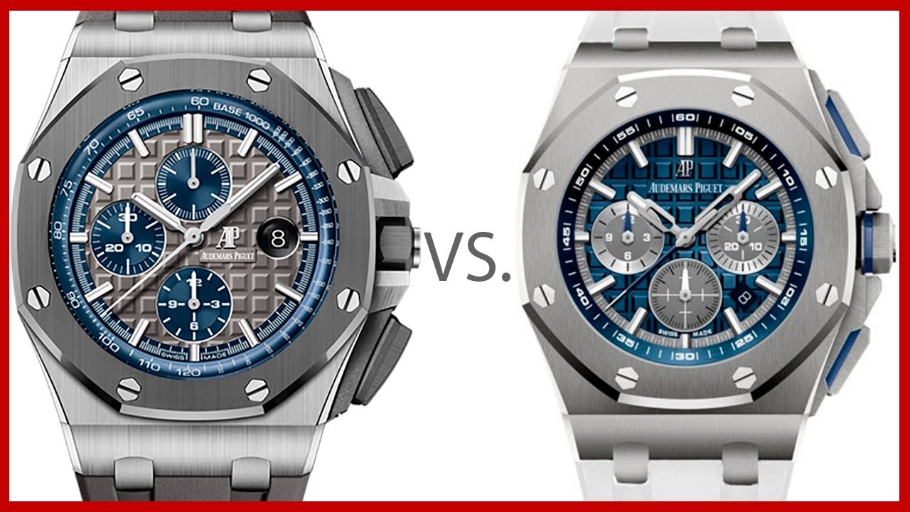 ▶Audemars Piguet Royal Oak Offshore Titanium 44mm vs 42mm - COMPARISON 26400IO VS 26480TI