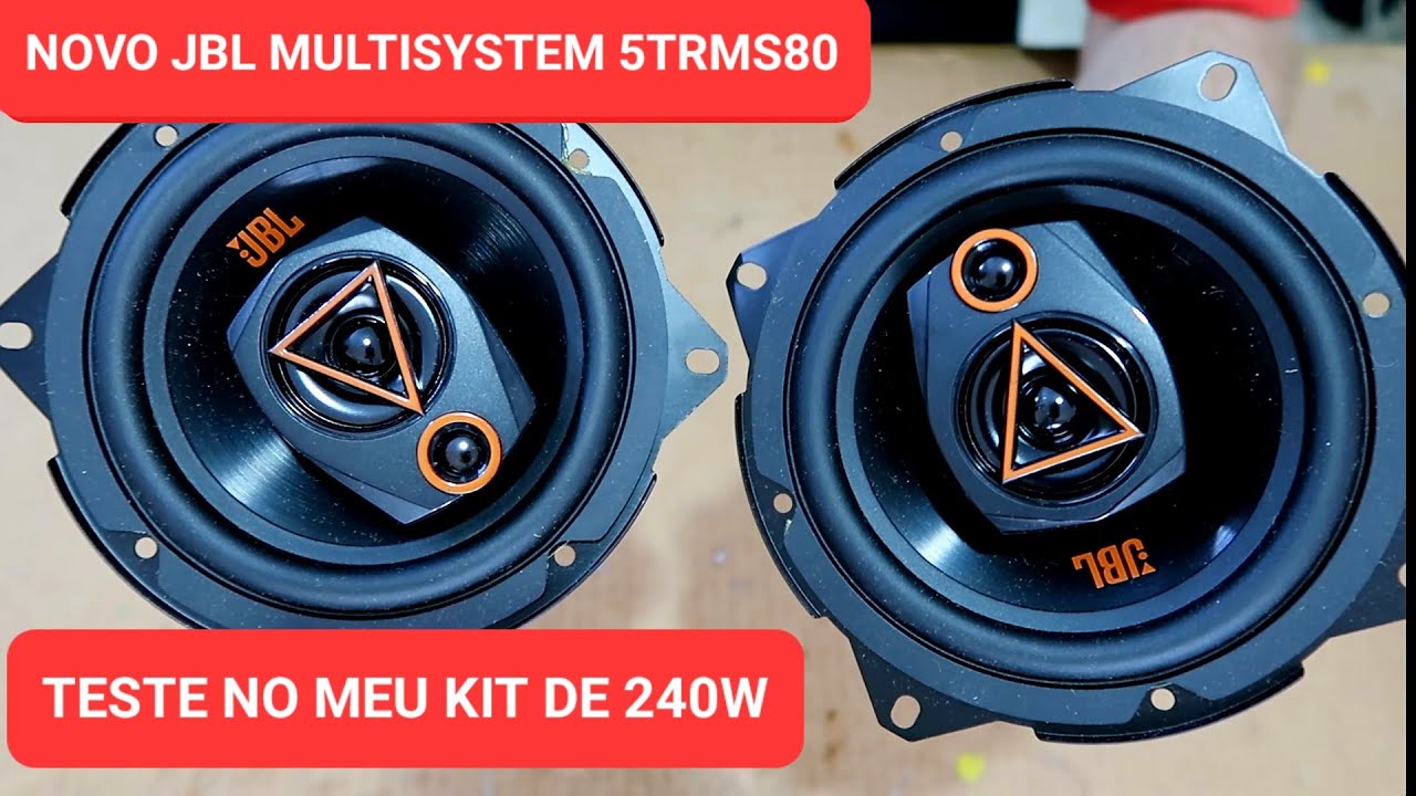 NOVOS ALTO FAFANTES JBL MULTISYSTEM 5TRMS80 , TESTE NO KIT DE 240W
