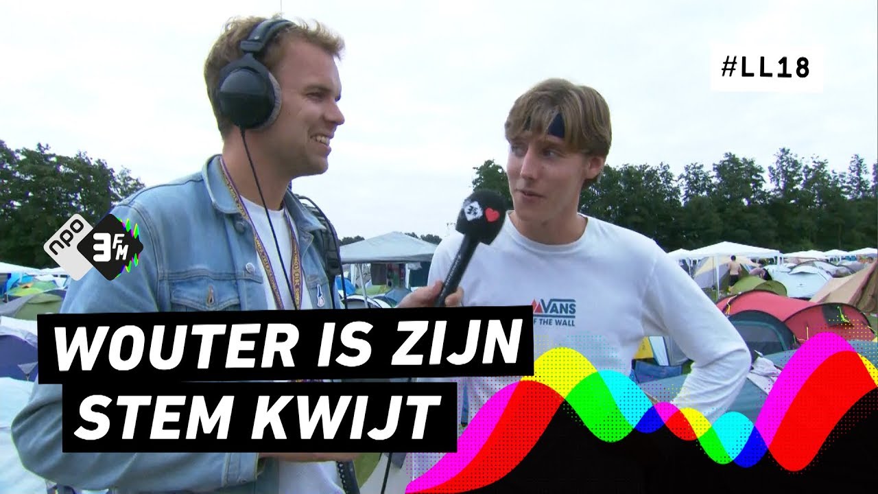 Wouter is zijn stem kwijt op Lowlands 2018 | 3FM Gemist