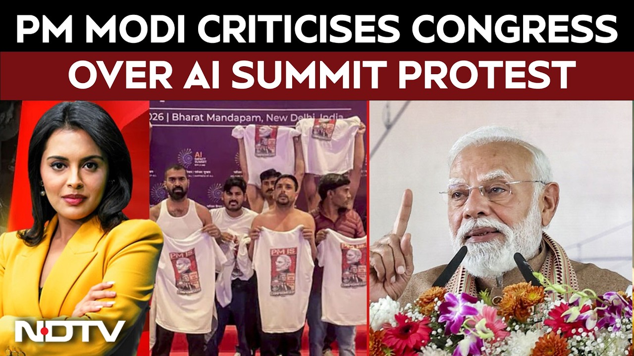 PM Modi News | PM Modi Criticises Congress Over AI Summit Protest, Thanks Allies for Dissent