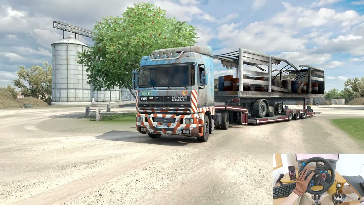 Ржавый DAF 95 ATI 430hp - Сгоревший грузовой прицеп - Grand Utopia | Euro Truck Simulator 2