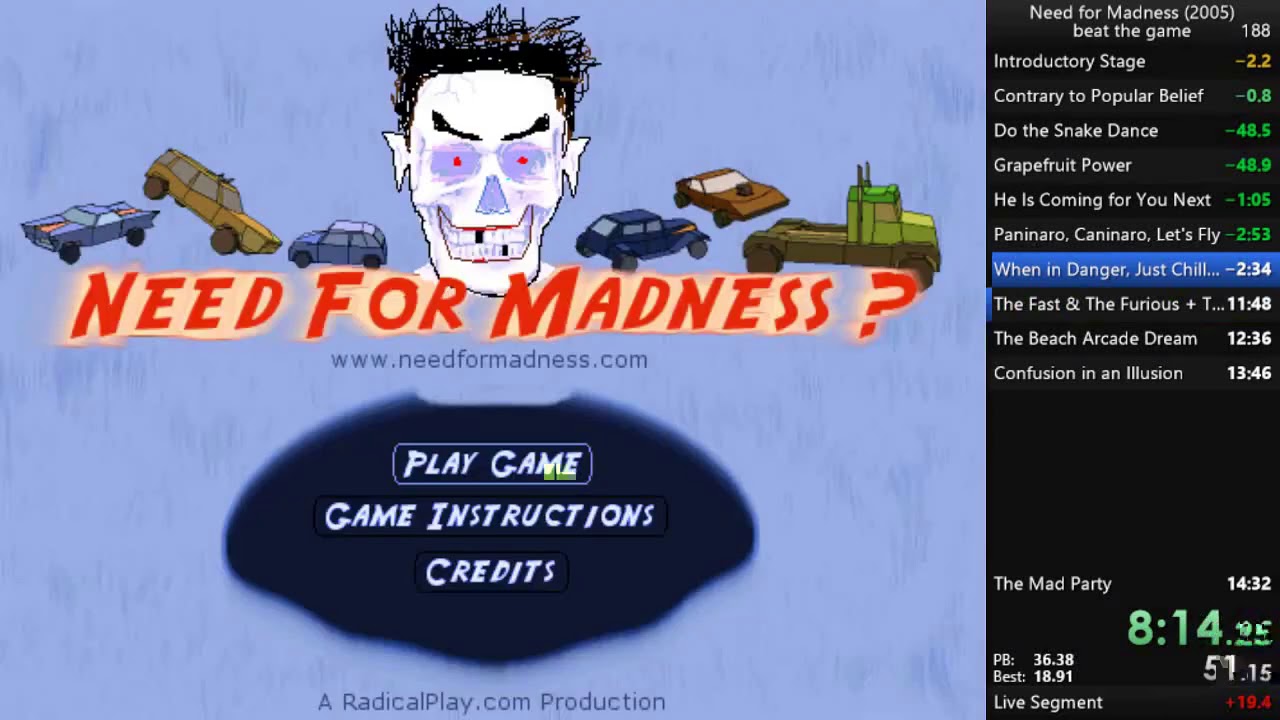 Beating Need for Madness 1 in 13 minutes and 49 seconds