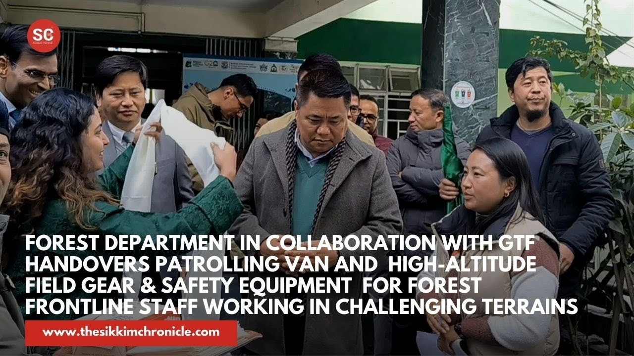 forest department handover patrolling van & high-altitude safety equipment  for forest frontliners