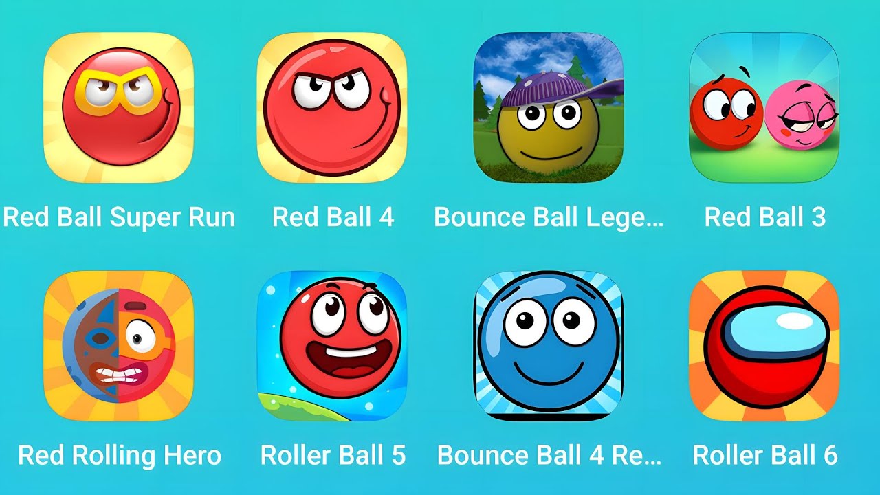 Red Ball Super Run, Red Ball 4, Bounce Ball Legend, Red Ball 3, Roller Ball and More Red Ball Games