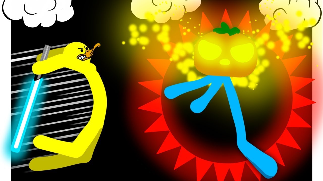 ЗМЕИ, УТКА И ХРАБРЫЙ ЧЕЛОВЕЧЕК - STICK FIGHT THE GAME! ● Смешные моменты ● Монтаж