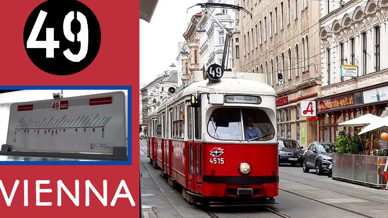 ■VIENNA| E1 tram ride-Fahrt mit E1 straßenbahn