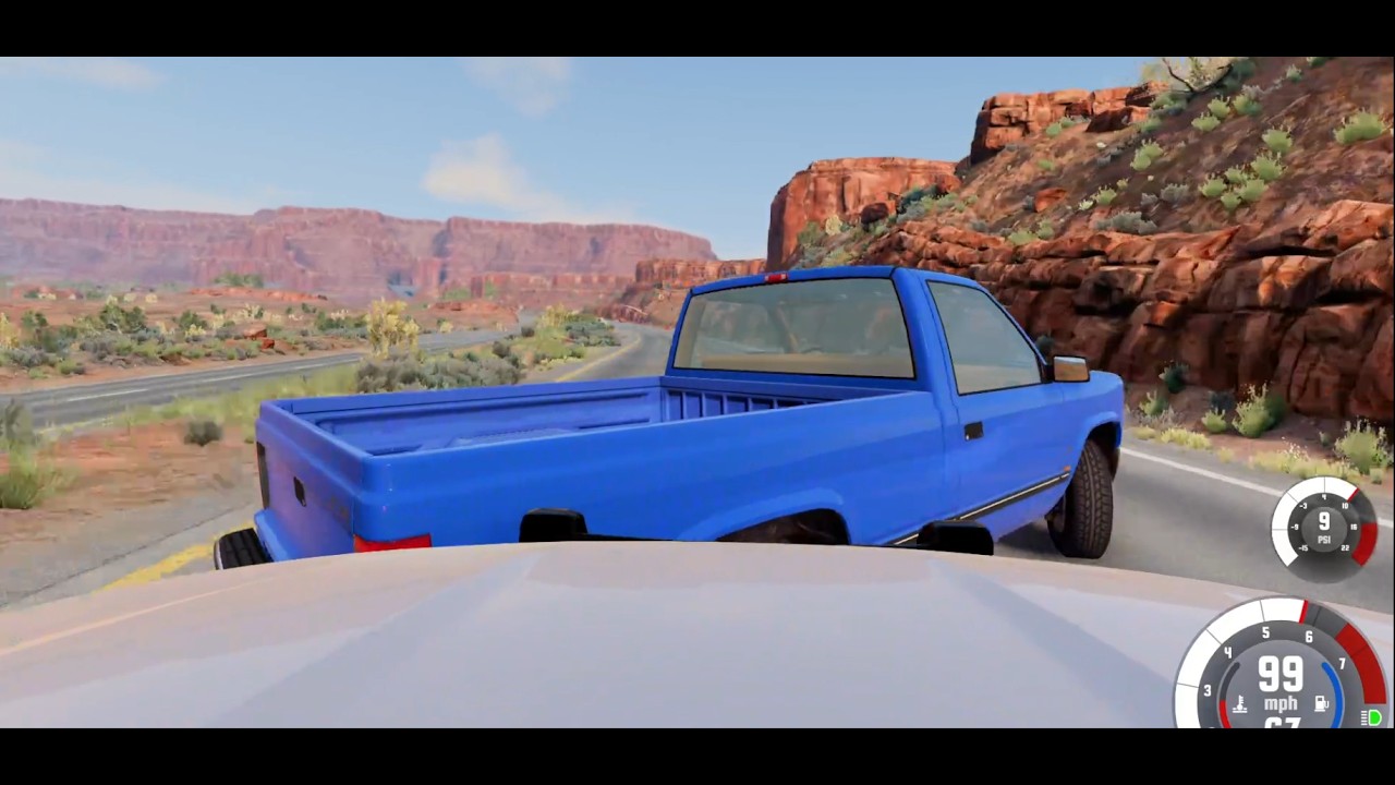 High Speed Pursuit ends in BRUTAL PIT MANEUVER! | Beam ng Drive.