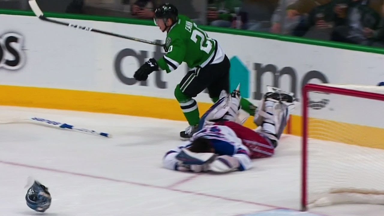 Gotta See It: Eakin sends Lundqvist&rsquo;s helmet flying with massive hit
