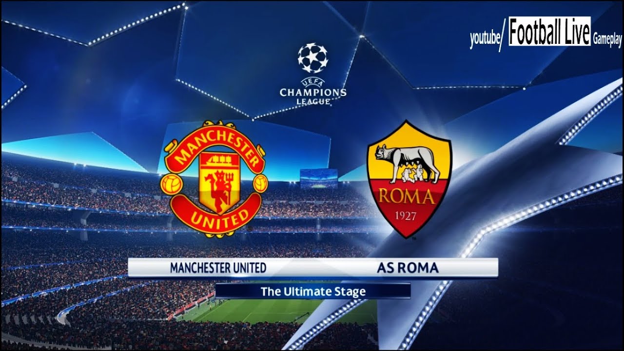 PES 2018 | Manchester United vs AS Roma | UEFA Champions League (UCL) | Gameplay PC
