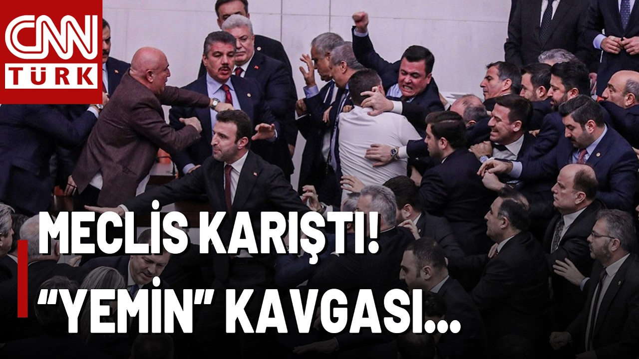 CHP'liler Kürsüyü Böyle İşgal Etti! İşte Meclis'teki Yemin Kavgası: Saniye Saniye Ne Oldu?