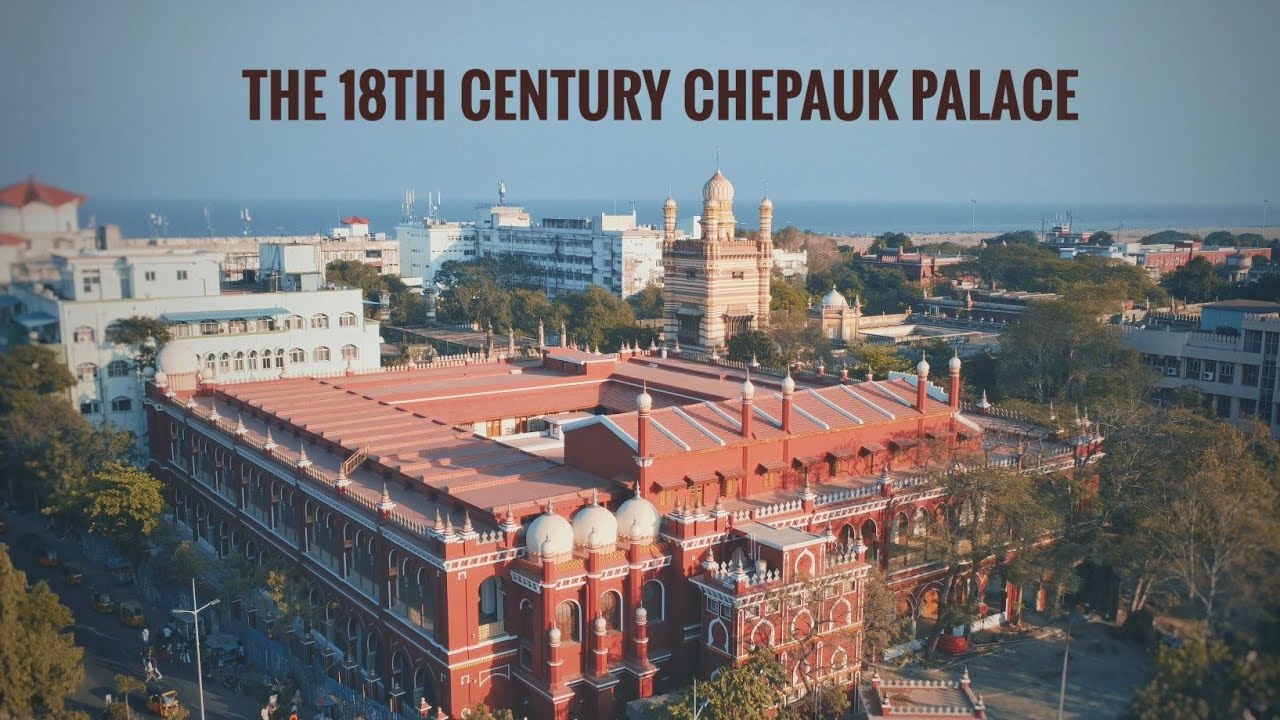 Aerial View of the Renovated Chepauk Palace