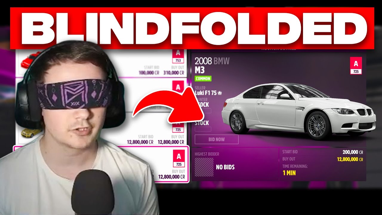 I Bought Cars BLINDFOLDED In Forza Horizon 5!