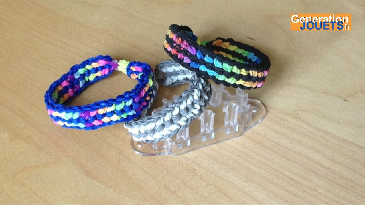 Créer un bracelet tressé en élastiques avec Monster Tail Rainbow Loom