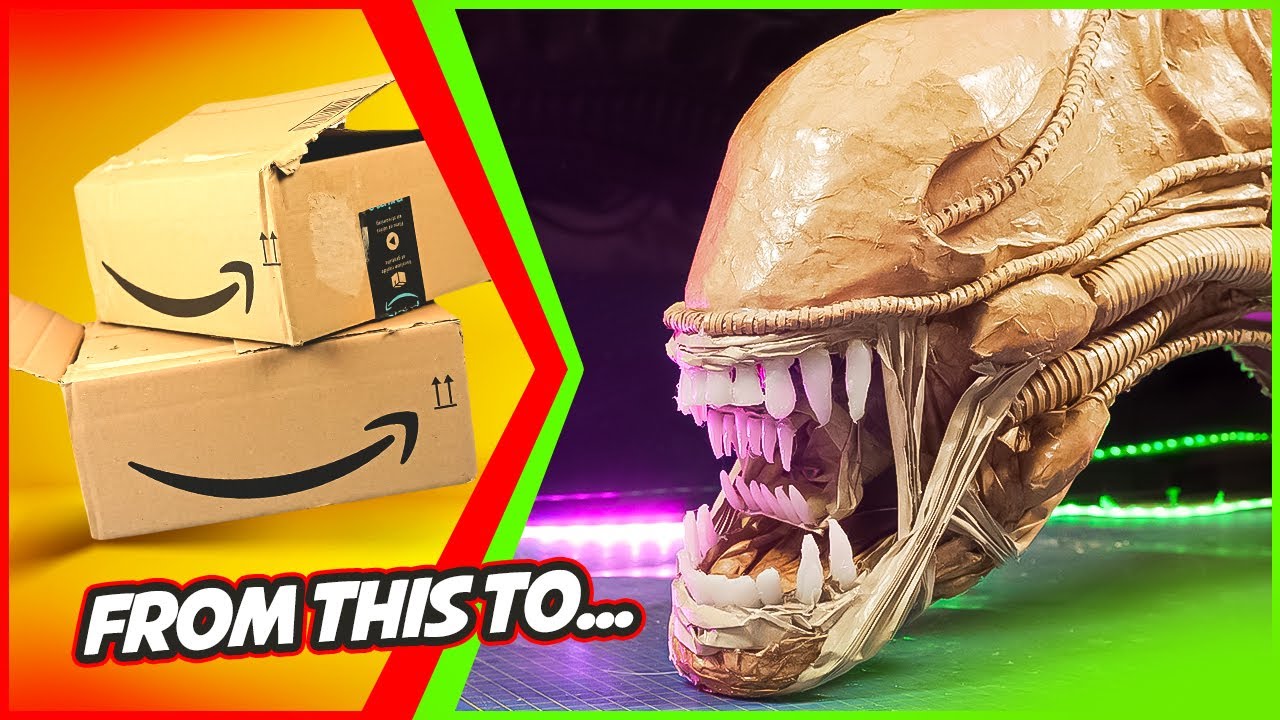 Make An Impressive Xenomorph Mask With Cardboard!