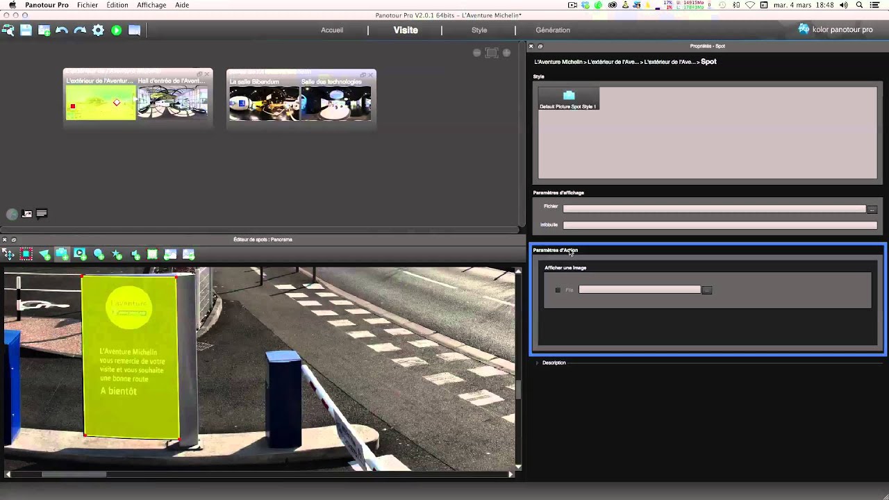 Tutoriel Panotour Pro 2 (5/8) : placer des hotspots dans une visite virtuelle